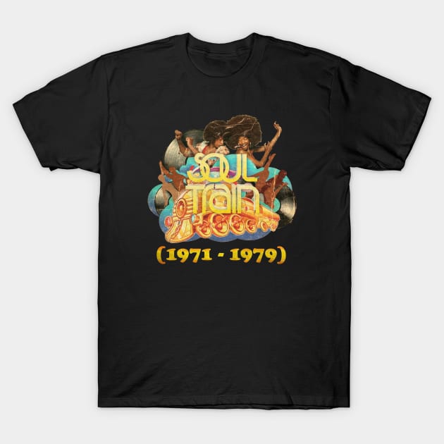 POSTER TOUR - SOUL TRAIN 1971-1979 T-Shirt by Promags99